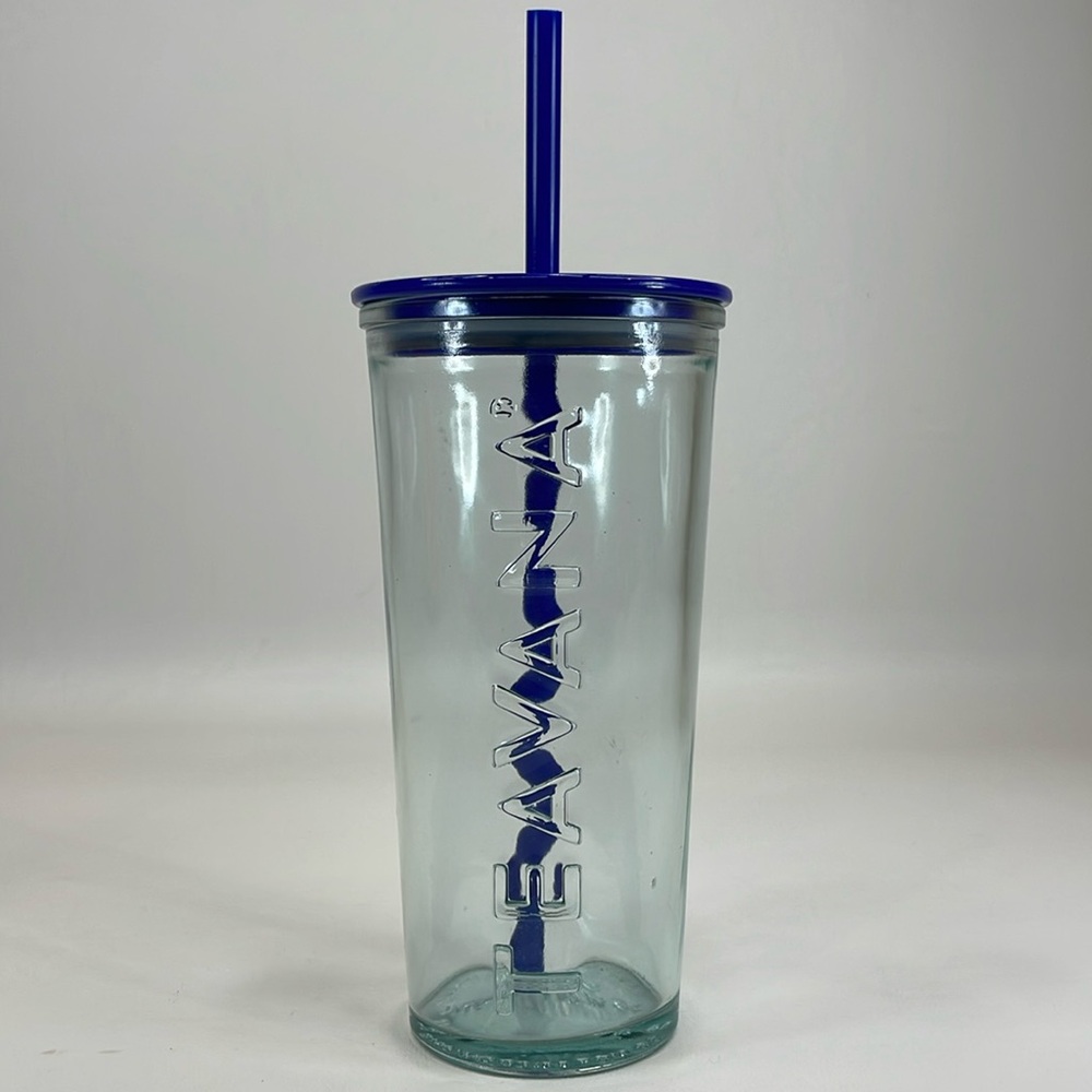 Starbucks Teavana glass cold cup tumbler